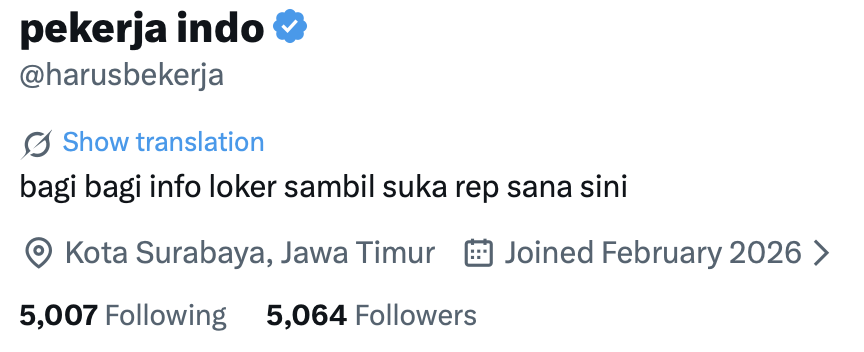 pekerja indo tweet media