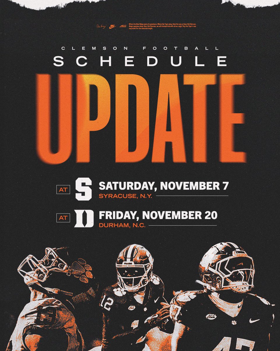 Clemson Football tweet media
