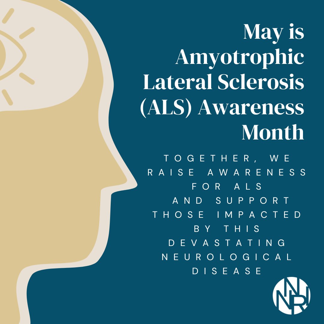 NNRI_Research's tweet photo. ALS, known as Lou Gehrig’s disease, is a progressive neurological disorder affecting muscle movement. This ALS Awareness Month, NNRI stands with patients, families, and caregivers while supporting continued research and innovation in neurological care. 💙

#ALSAwarenessMonth #ALS https://t.co/kyBgbFrFi9