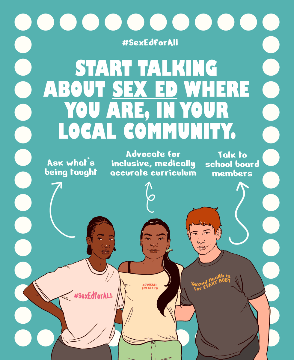 PopInstitute's tweet photo. Sex ed saves lives. All young people, regardless of who they are or where they live, should have the ability to make healthy, informed decisions. Learn more about #SexEdforAll Month here: https://t.co/4g6ffiaoUy. https://t.co/O0bO1Rm1Ro