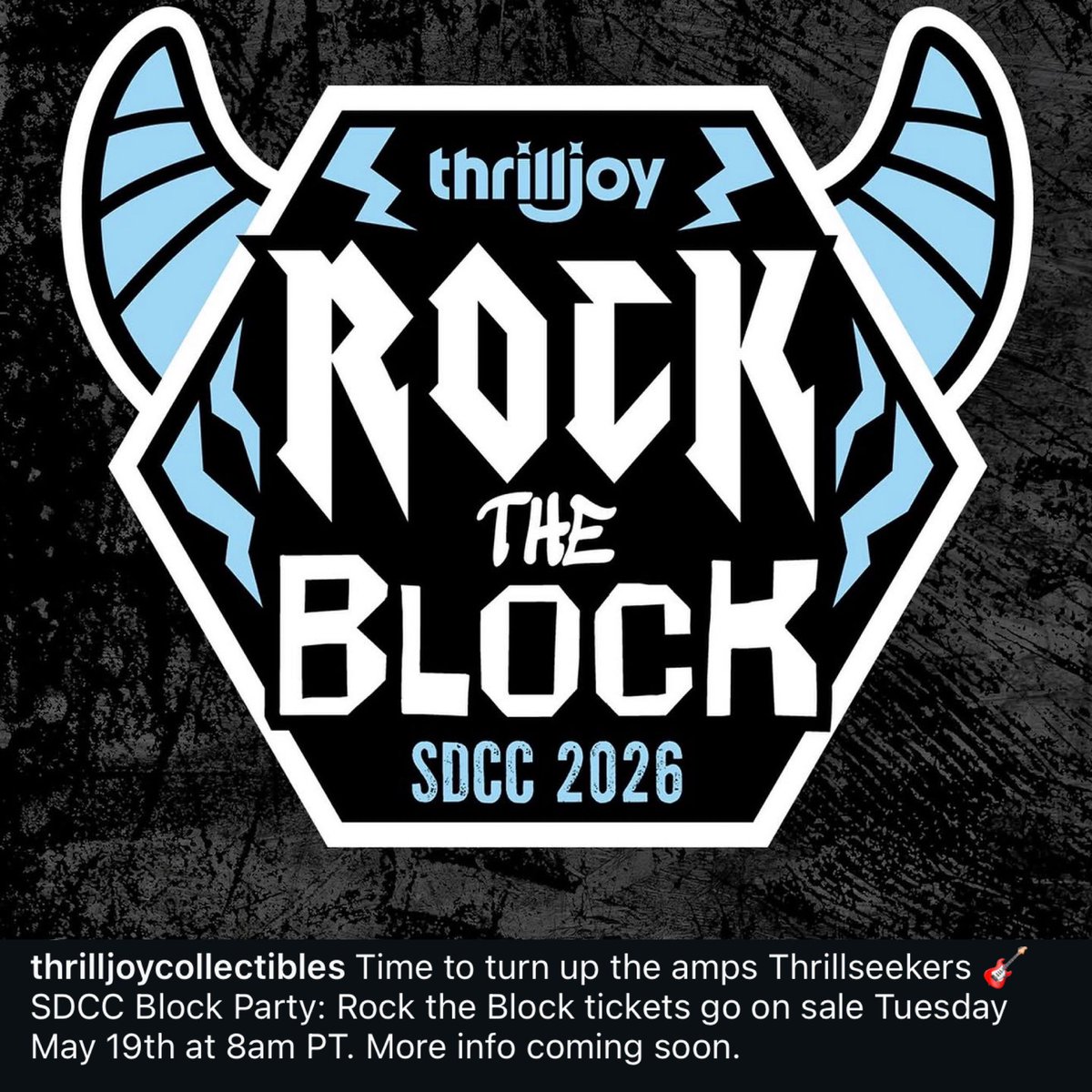 DisTrackers's tweet photo. Thrilljoy SDCC Party tickets drop Tuesday at 8AM PT!
.
#Thrilljoy #SDCC #ComicCon https://t.co/zcRWq96cmI