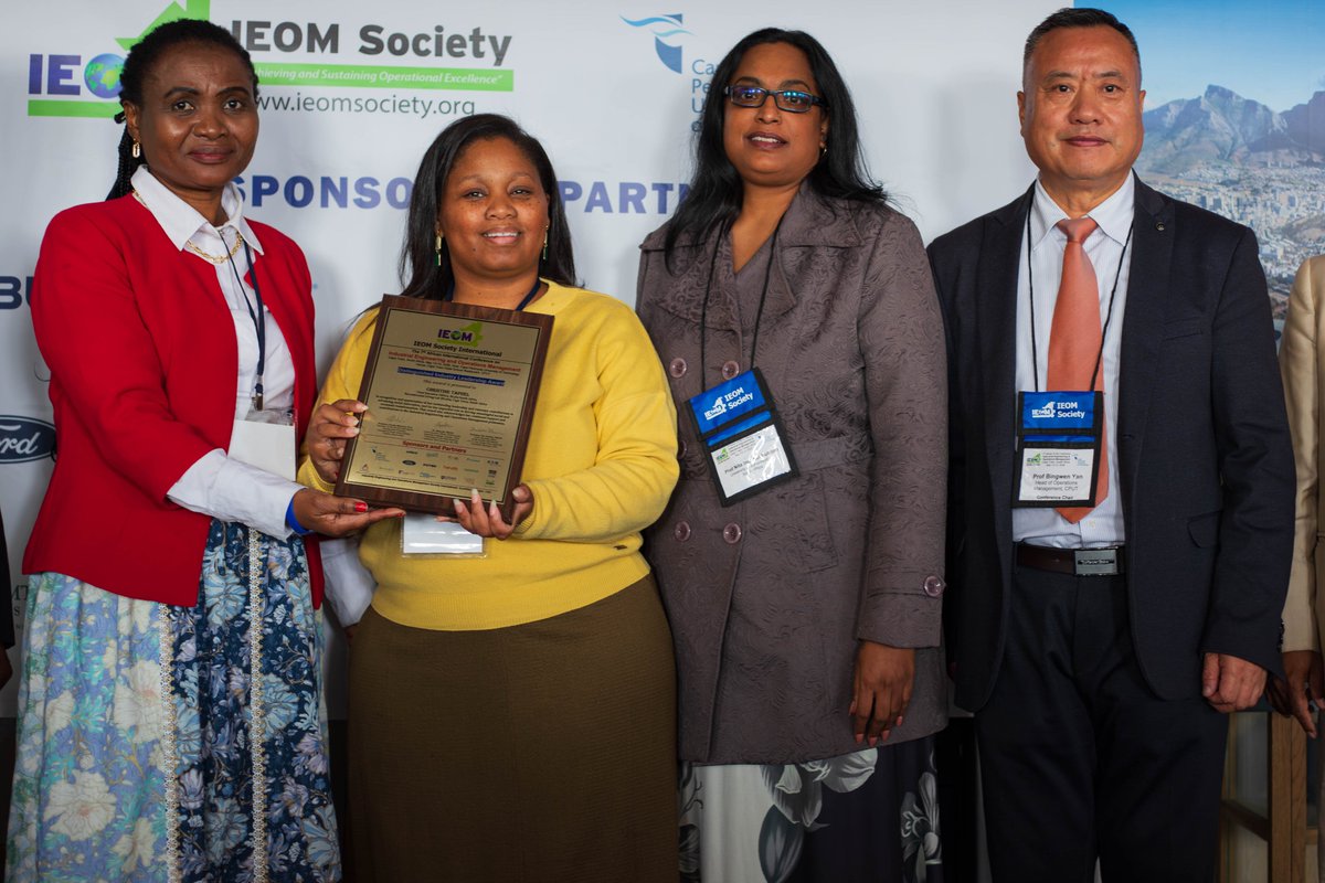 RLabsza's tweet photo. Today at the 7th African @IEOMSociety Conference, our CEO @ChristineTaphel was honoured with the IEOM Industry Leadership Award. 

This recognition reflects a long-standing commitment to engineering excellence in community development. #RLabsSouthAfrica #RLabs #IEOM2026 https://t.co/ePPrSTBAbc