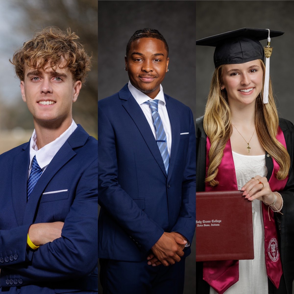 HolyCrossND's tweet photo. Three seniors. Three journeys. One Holy Cross outcome.

A future law student.
The College’s first Fulbright recipient.
A student-athlete headed to Notre Dame after 14 surgeries and a return to national competition.

Meet the Class of 2026: https://t.co/fJFR7ehQRq https://t.co/1TqRyYuM3K