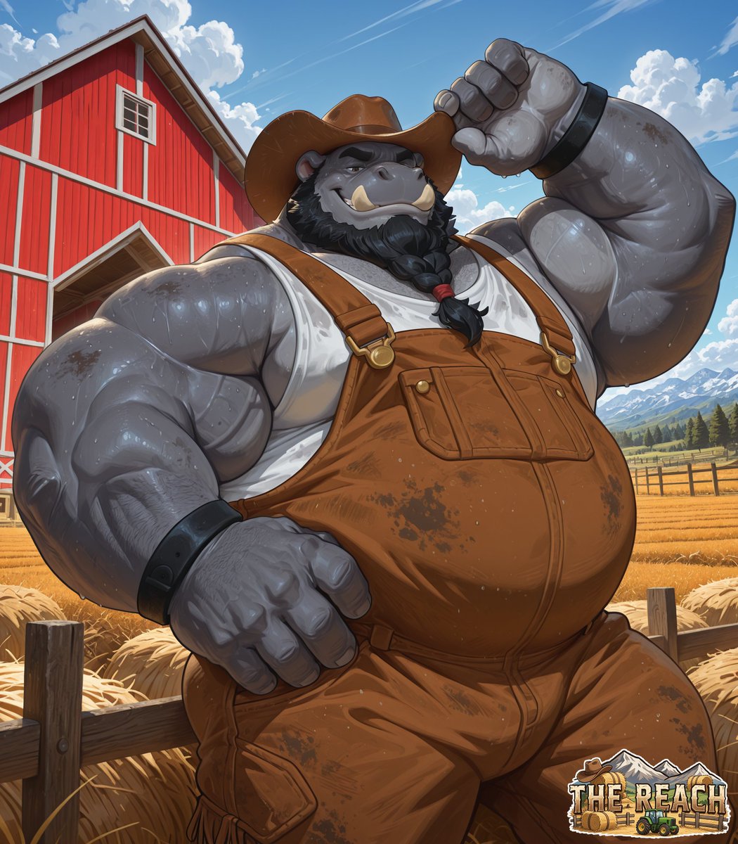 illbearfloof's tweet photo. Just in time for the weekend, Roy is now available for chat over on JanitorAI! Find us under TheReachAI - and enjoy your tour of Slowpoke Ranch. 🦛😈

#furry #thereach #janitorai https://t.co/pS3tDJuwFZ