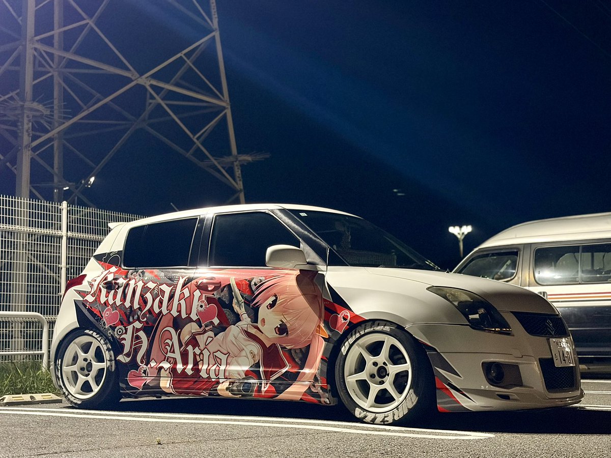洗車して綺麗になったので笑顔