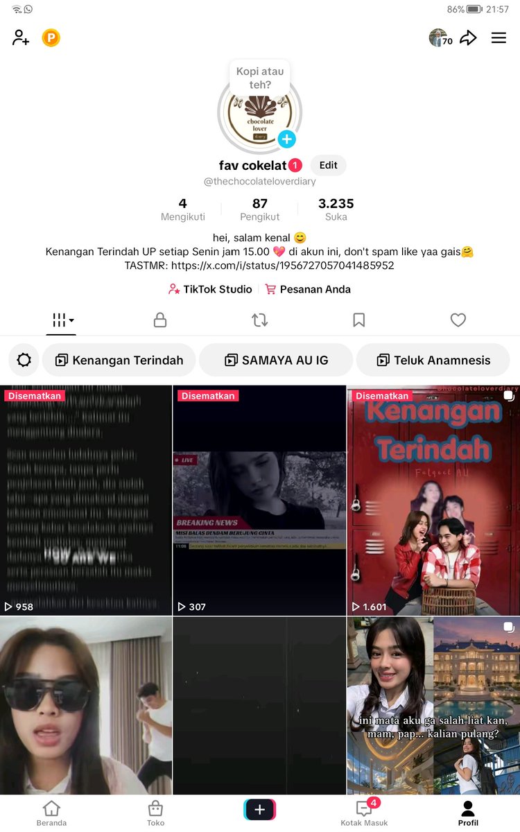 Cokelat. tweet media