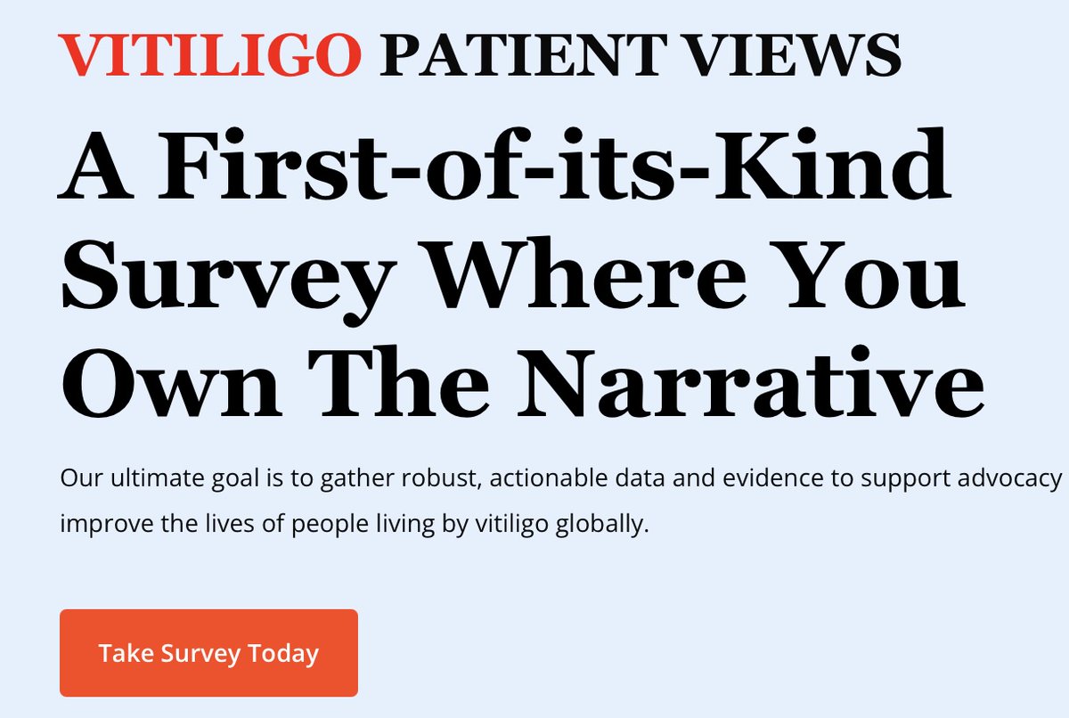 vrfoundation's tweet photo. Vitiligo isn’t “just skin.”

It’s the stares, the job interviews that quietly die, the kid who looks away, and the cash you bleed on creams  don’t work.

Today we stop letting that stay invisible.

VIPOC just launched the first global Vitiligo Patient Views survey — built and run by patient organisations across 30+ countries. 

No pharma script. Just us telling the truth about the emotional, social, work, and money side of this thing.

20–30 minutes. Completely anonymous. 16 languages.

If you live with vitiligo or you’re carrying someone who does, your experience is the data that actually moves policy.

Take the survey now: https://t.co/SvZffHQfM5

Tag someone who needs to see this. Every voice counts.