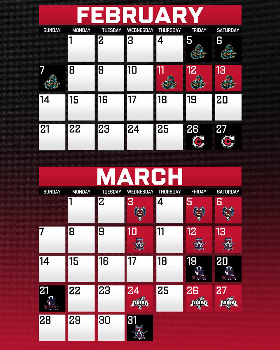 RapidCityRush's tweet photo. Your 2026-27 season roadmap has arrived 📍 

Check out the full slate of matchups below and get hyped for another year of Rush hockey!

The countdown to puck drop is officially ON 🔥 https://t.co/wvqfErJ2Af