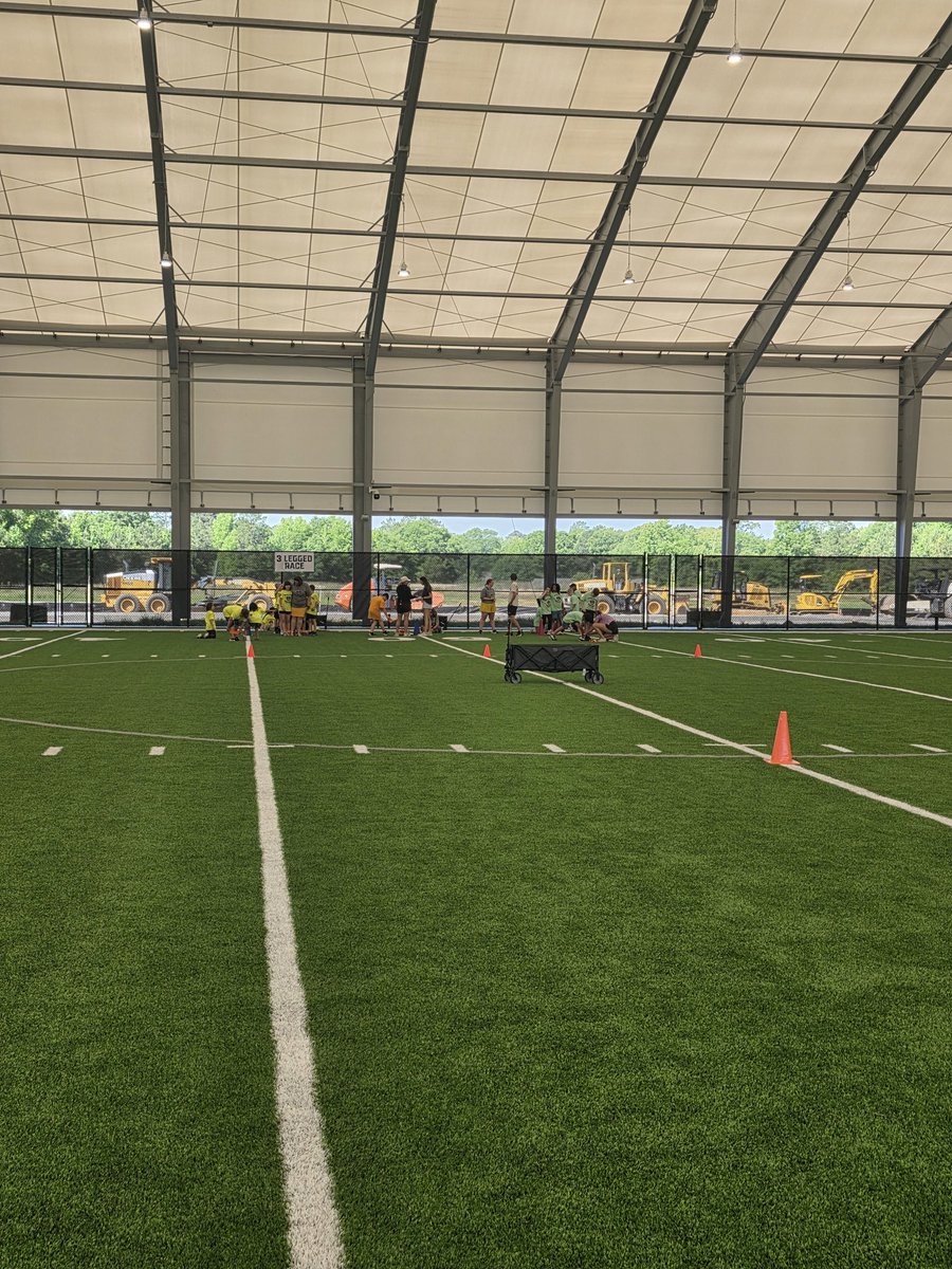 DrMHoward's tweet photo. South Elementary Field Day at the new SSHS IMPAC. Perfect day for a field day! @LeeCoSchools https://t.co/YfwppxEt7R