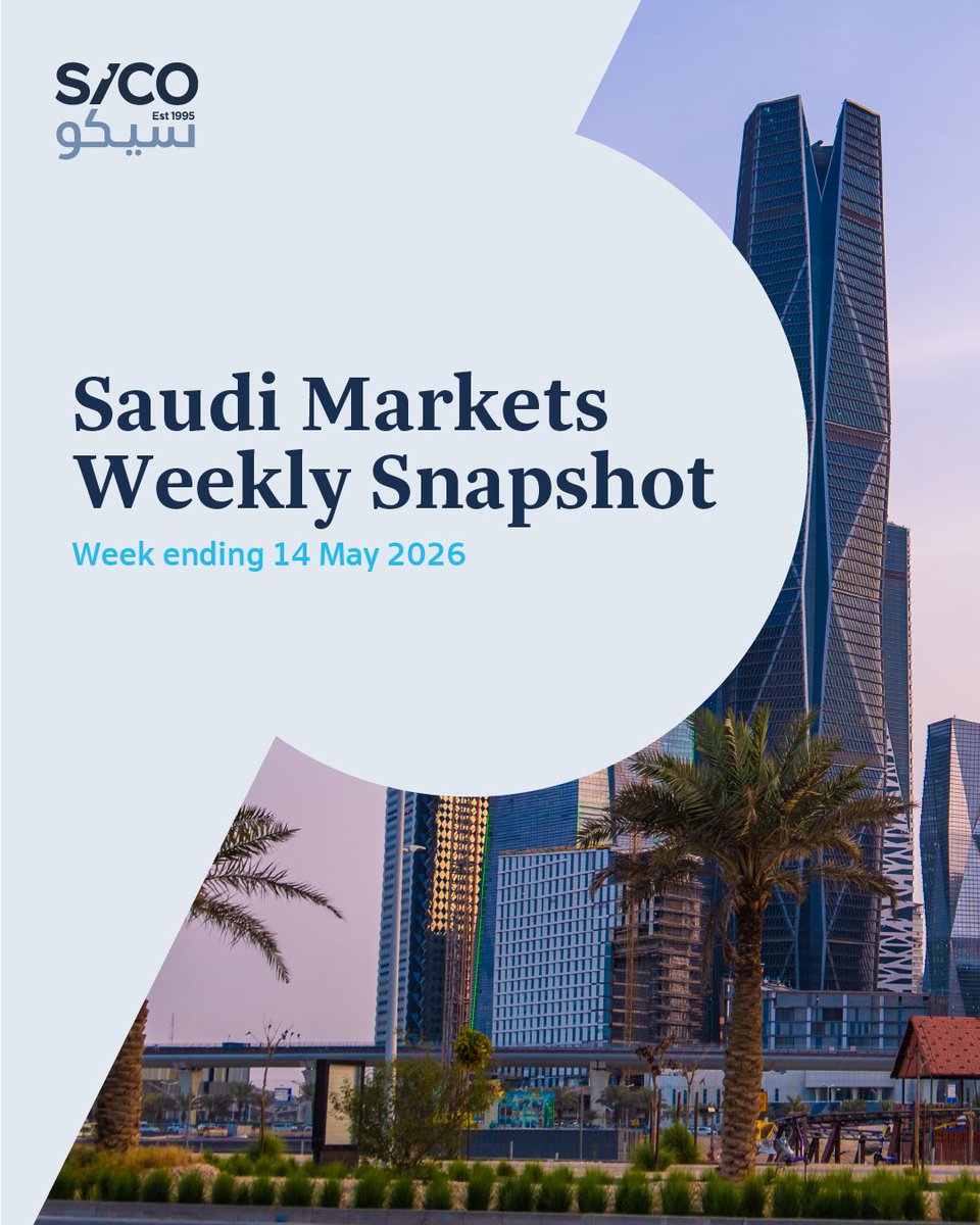 sico_capital's tweet photo. Saudi Markets Weekly Snapshot | Week ending 14 May 2026

Key market trends, sector performance, top movers, macro indicators, and technical signals from the Saudi market this week ⬇️ https://t.co/nPpPqZ1CKC