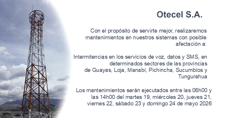 OtecelSA's tweet photo. Otecel S.A. a la ciudadanía https://t.co/H2xGybjnCw