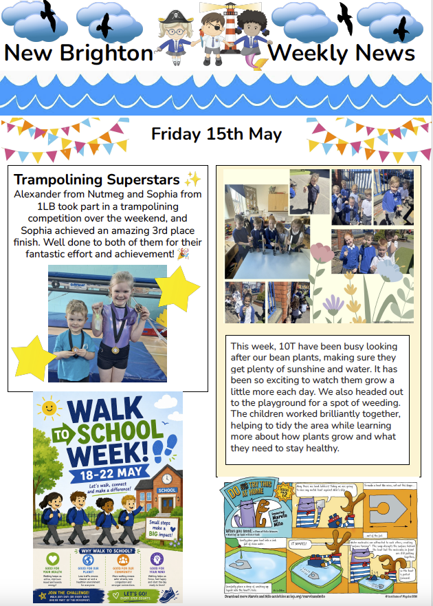 NewBrightonPS's tweet photo. This weeks newsletter is out now 😊Download the full version from the school website https://t.co/8ISbxO6KIv https://t.co/hUSZSV1lwQ