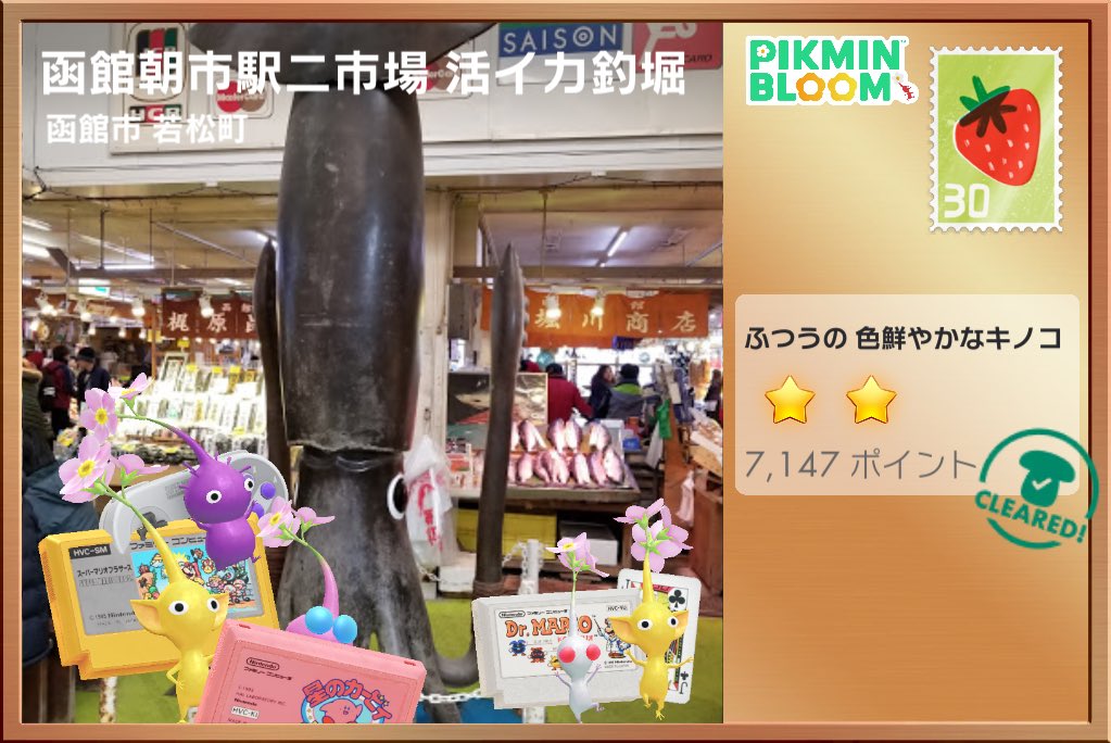 chi_tan660's tweet photo. 観光だけじゃなくて、観光地のポストカード集めをする目的もあったので楽しかった〜ヨ！🌸🌼
#ピクミンブルームポストカード https://t.co/wFVNNzGWTM