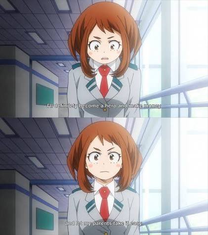Sarahma67226533's tweet photo. One thing about uraraka that I think is one of the coolest details is how she was already a really kind person. But many people can be kind. What is that next step to be a real hero? And now we see her not only being kind but utilizing that part of her to not only be a hero but change an entire generation through her quirk counseling program. It’s just so beautiful to see! There are so many things about uraraka that I continue to see every time I start thinking about her story.