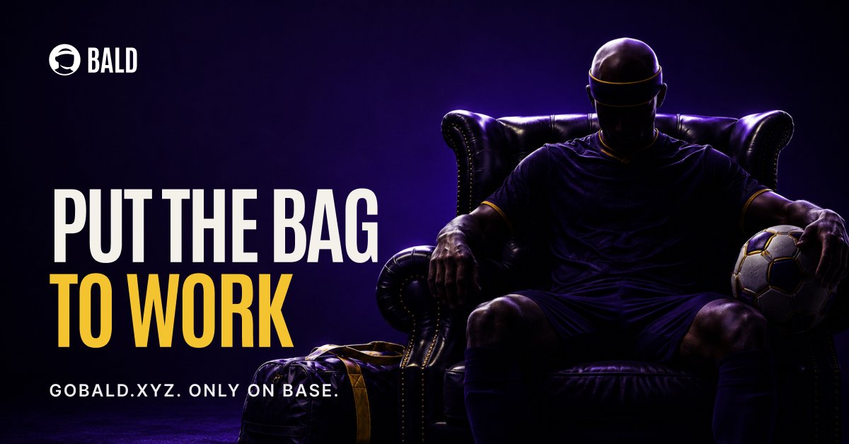 gobaldxyz's tweet photo. 27 days until the World Cup.

bracket + survivor contests are coming to Bald Sports.
the picks matter.
the pot matters too.

every round players vote where the pot moves on 
@base.

winners take what the bag becomes.
0% rake at launch. https://t.co/UjxL7S00GA