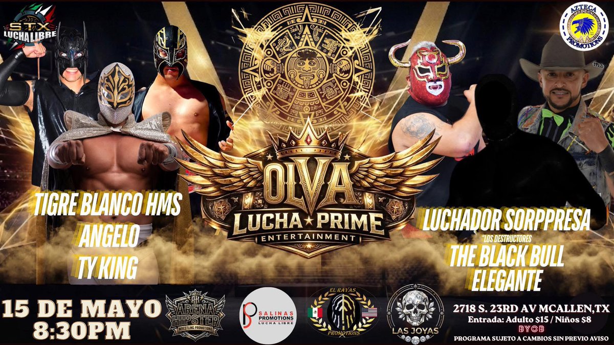 hmascarasagrada's tweet photo. Hoy McAllen, Tx. 🇲🇽🇺🇸🐯👊🏽☀️ https://t.co/A9VrKy8pUY