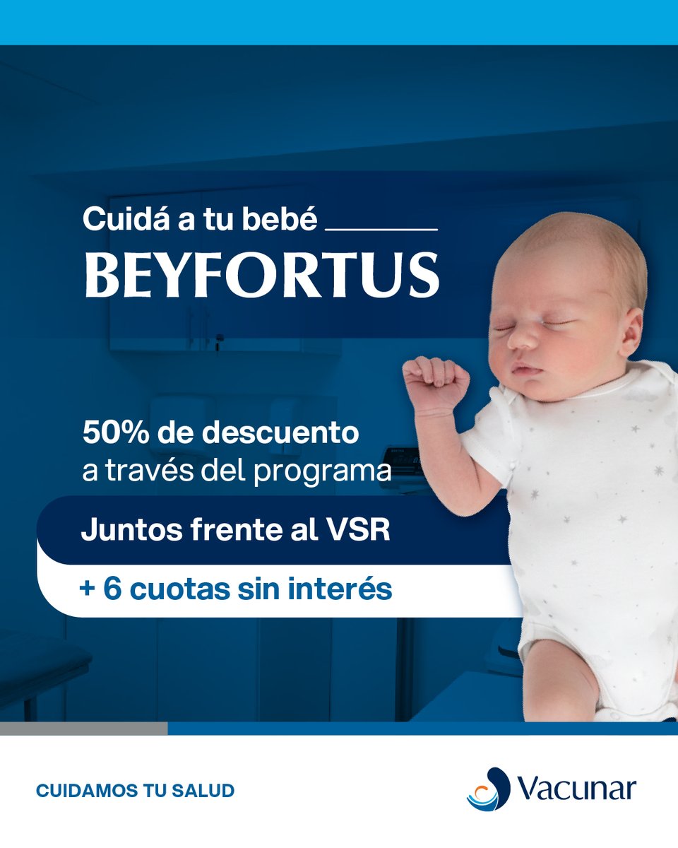 vacunar's tweet photo. Las infecciones respiratorias aumentan durante el otoño y el invierno, por eso es fundamental que tu bebé esté protegido con el anticuerpo monoclonal para evitar contraer el Virus Sincicial Respiratorio, que es la primera causa de bronquiolitis en menores de 1 año. https://t.co/UXegFLQBps