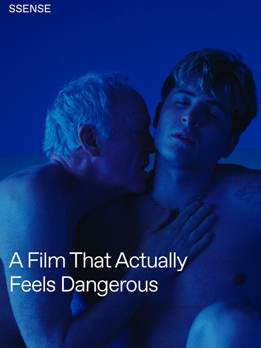 SSENSE's tweet photo. A film rejected by Sundance for being too risky? It still happens. Sex, shame, and power collide in “Blue Film,” Elliot Tuttle’s debut feature about a sex worker spending the night with his former middle school teacher.

Read more at the link below.

https://t.co/lmFBmgRsBj https://t.co/DnHfM0Zm7x
