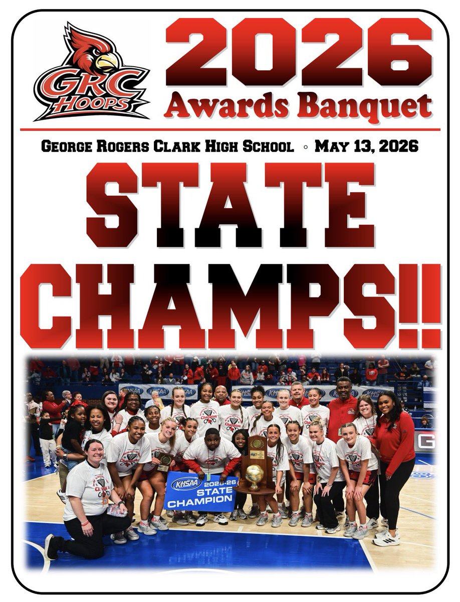 grc_hoops's tweet photo. The 2026 State Champs celebrated at the GRC Hoops Awards Banquet. @CoachRDG @GRC_Athletics_ @CCPSGoCards @MatthewPCizek @HLpreps https://t.co/miGL0hmmHG