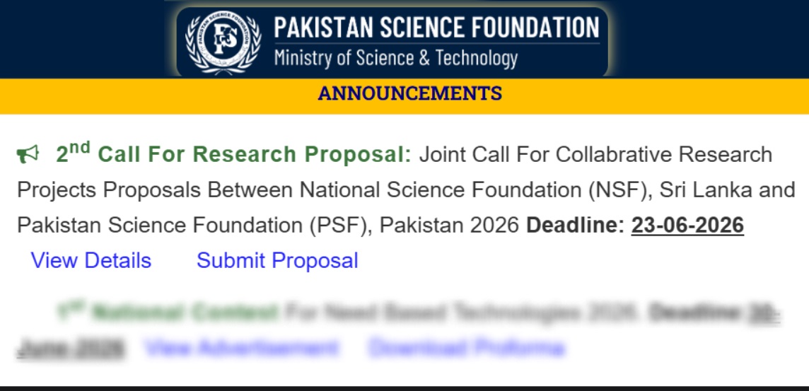usmi_usman's tweet photo. Research Funding Now Open — Exciting Pakistan–Sri Lanka Collaboration Opportunity in AI, Climate, Agriculture, and More 

Deadline: 23rd June 2026

Details: https://t.co/rz1r5QDluz

#Pakistan #Srilanka #Research #Funding https://t.co/QXg4DlaLwj