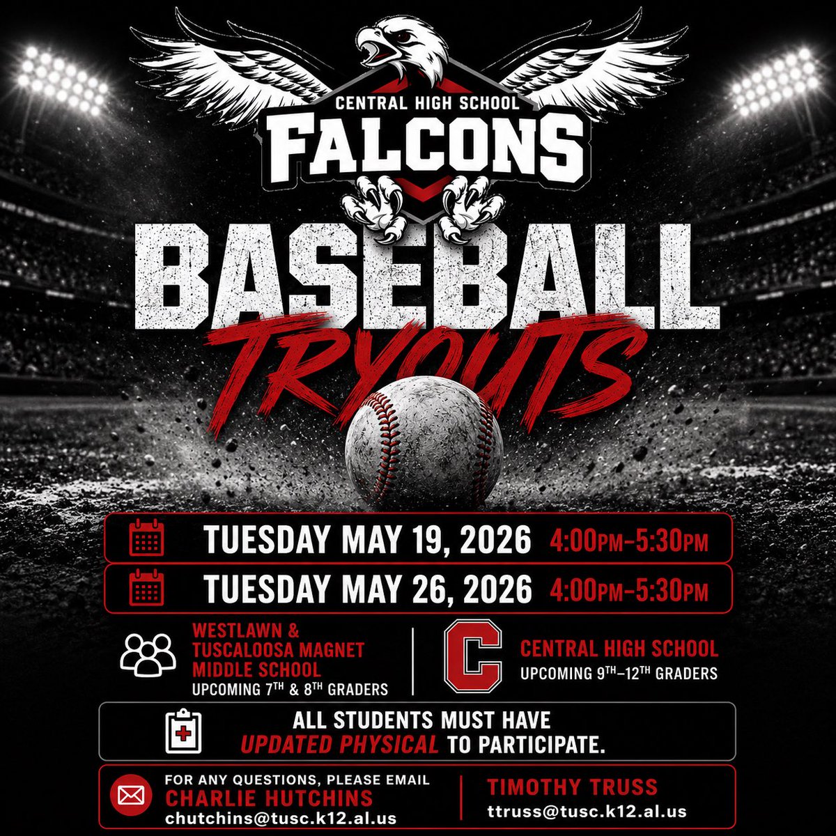 Central Falcons Baseball tweet media