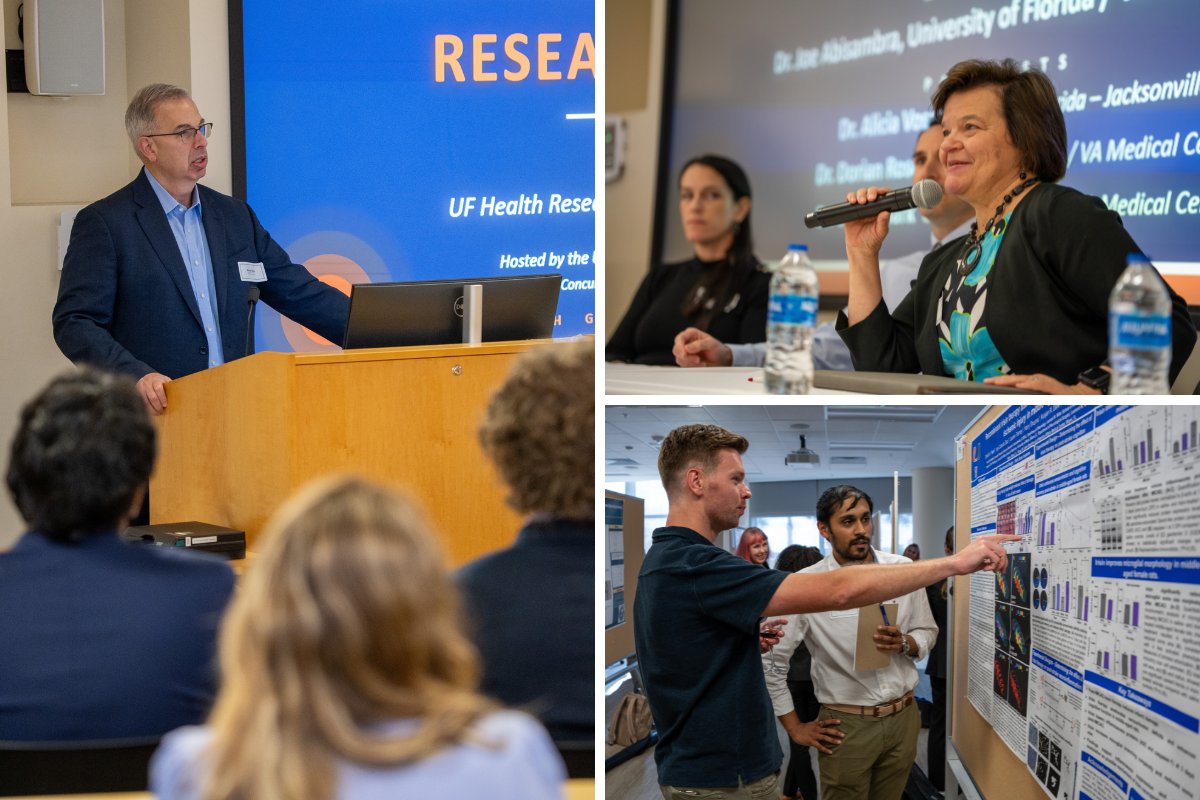UFMBI's tweet photo. 150+ researchers, clinicians, trainees &amp; partners gathered in Orlando for first Florida Brain Injury Research Symposium hosted by @UFBrainInjury &amp; sponsored by @MBI. The event highlighted advances in brain injury research, treatment &amp; recovery.

Read more: https://t.co/1tpxKMCKlk https://t.co/UxXDKeWrOb