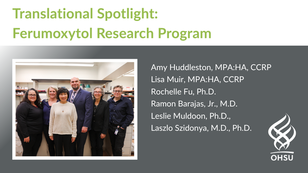 OHSURadiology's tweet photo. The Ferumoxytol Research Program, featuring Ramon Barajas and Laszlo Szidonya, was featured at OHSU Innovation Day 2026, highlighting decades of research leading to FDA approval of FERABRIGHT™ in 2025.

Watch: https://t.co/gYkACsGrZi https://t.co/A5xBvKW2xh