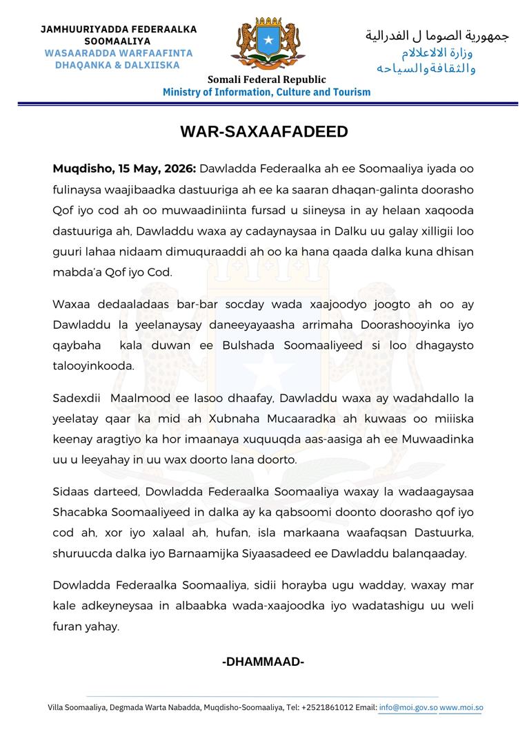 Somalia Today tweet media