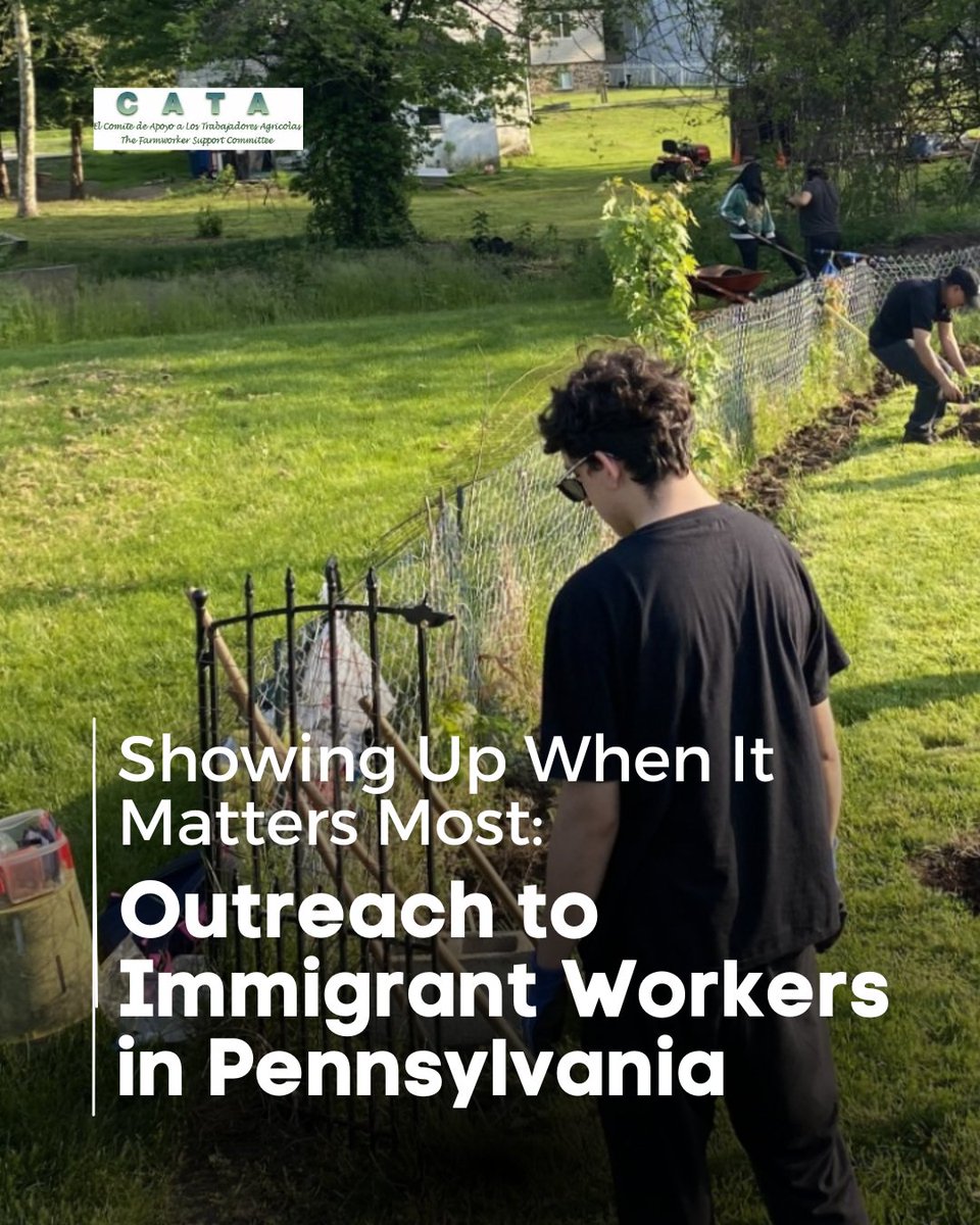 CATAMigrantes's tweet photo. As the season begins in PA, outreach to immigrant workers ramps up too. Read how we support workers facing wage theft, fear, and retaliation: https://t.co/p26MXvZXNY https://t.co/n3IzkCsJ27