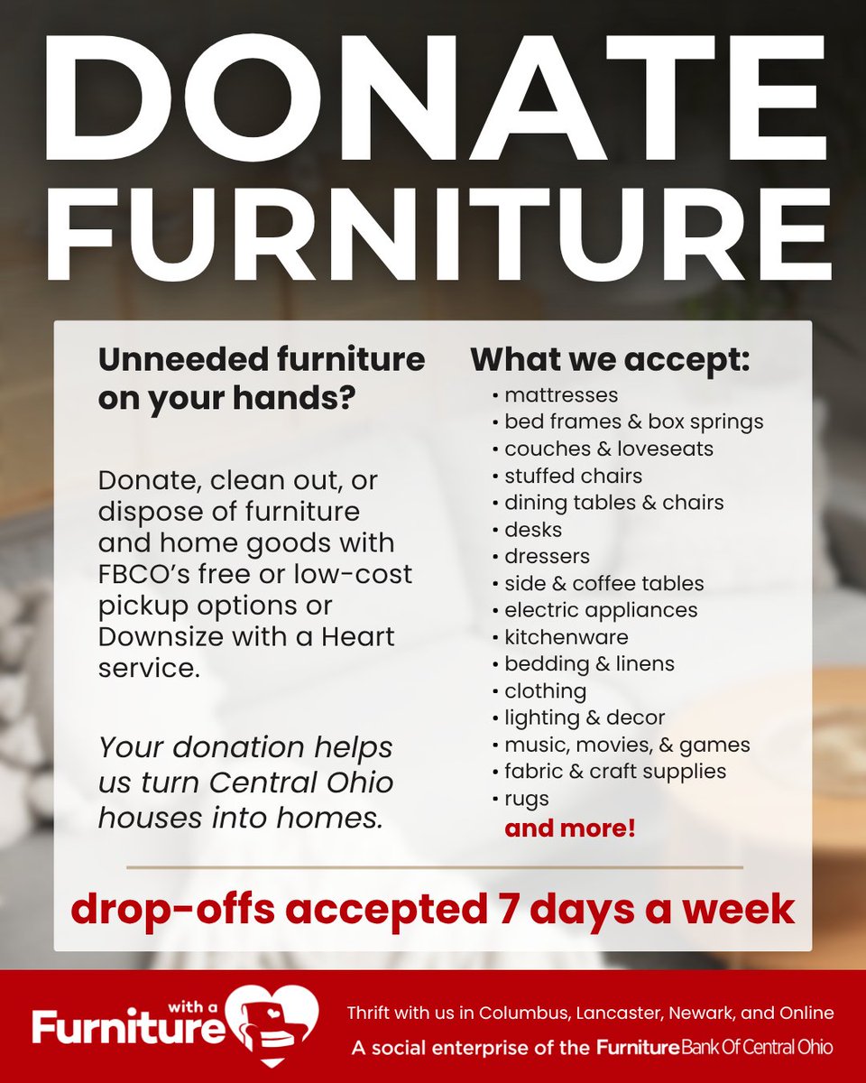 The Furniture Bank of Central Ohio tweet media