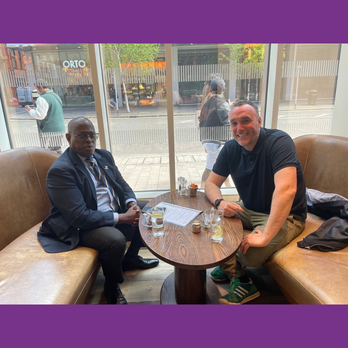 NIHRC's tweet photo. One of NIHRC’s statutory remits is to promote human rights in Northern Ireland. Over the past few weeks, Commission staff engaged with stakeholders and groups to promote human rights, including:

🟣NIHRC CEO David Russell attended the Commonwealth Sport European Network event in Belfast, pictured with President of Commonwealth Sport, Dr Donald Rukare, and Regional Development Manager Africa and Europe, Ezera Tshabangu @thecgf 
🟣Led an interactive human rights workshop with pupils at St Killian’s College, Carnlough
🟣Met with the President of Commonwealth Sport, to discuss the intersection of sport and human rights
🟣Engaged with @NSPCCNI training on best practice in safeguarding