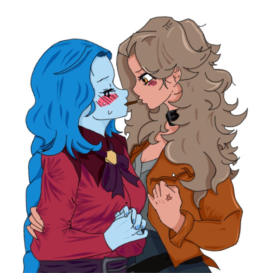 NeveraBandida's tweet photo. He jugado solo 2 partidas pero eso no importa #deadlock #yuri #SilverBullet #Vindicta #Silver (nombre que me he inventado) (primer dibujo en digital que hago) https://t.co/cCrj1sqmRd