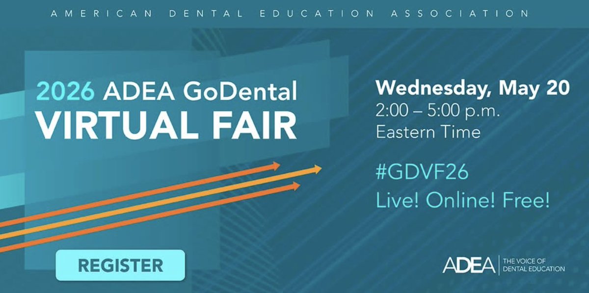 UNMCCOD's tweet photo. Join us at the ADEA GoDental Virtual Fair on May 20, from 1-4 PM to learn more about our UNMC College of Dentistry.   

Connect directly with our students and faculty and get your questions answered. We look forward to meeting you!  

Register here: https://t.co/XgehaaPWtV https://t.co/ZAOiIwxcTW