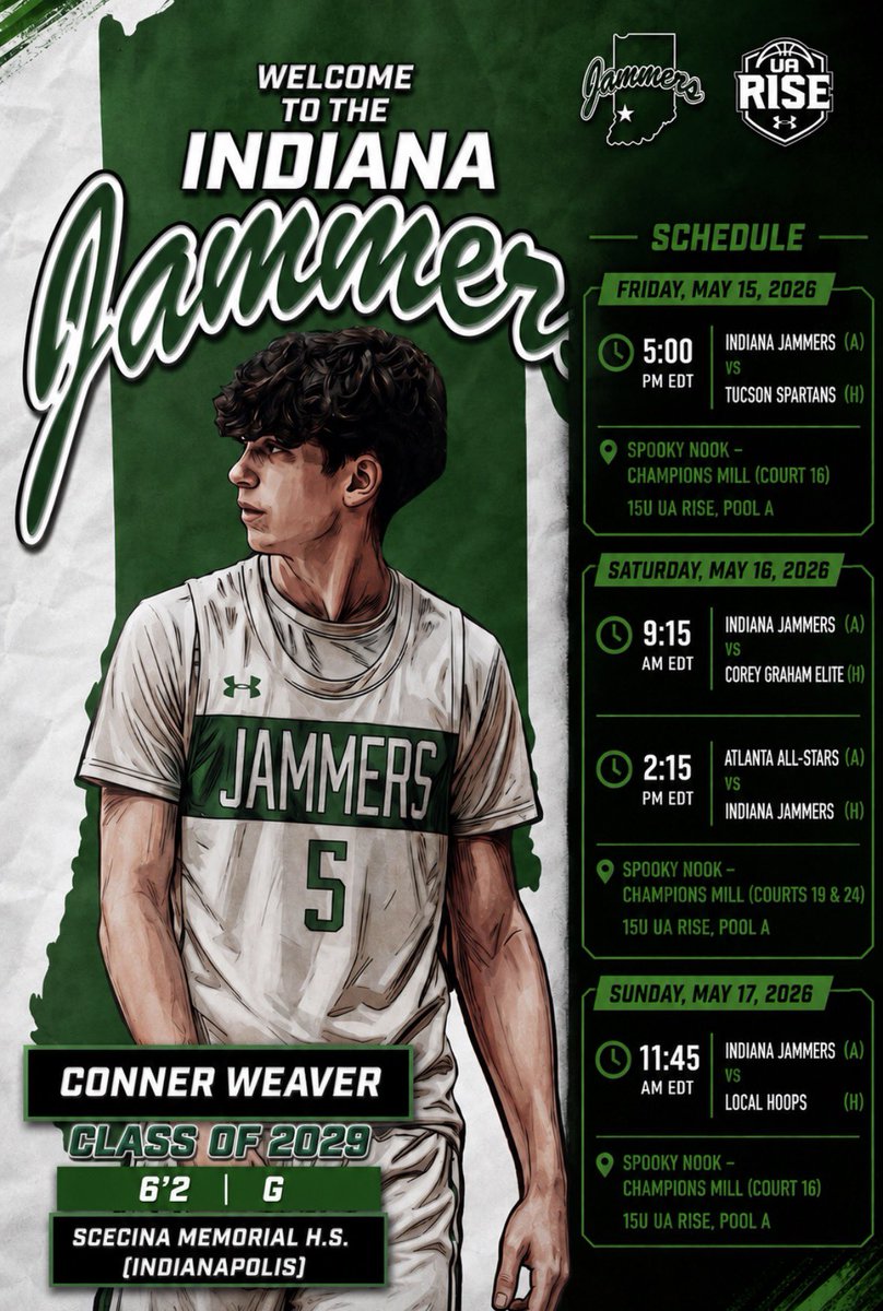 MULTIPLIERHOOPS's tweet photo. Our youngin is playing his age group in Cincy this weekend at the Under Armour Session with @JammersAAU. Good Luck @ConWeaver7 

@Gilbert_Hoops @KendallHoopsHub @WashTerrance @LGreenwellHoops @PrepHoopsIN @PrepHoopsIN @ScecinaBBB @SMHSathletics @KameaChandler2 @pwooley03 @SwishStrategies @_proinsight @TreySterner5345 @kylerstaley