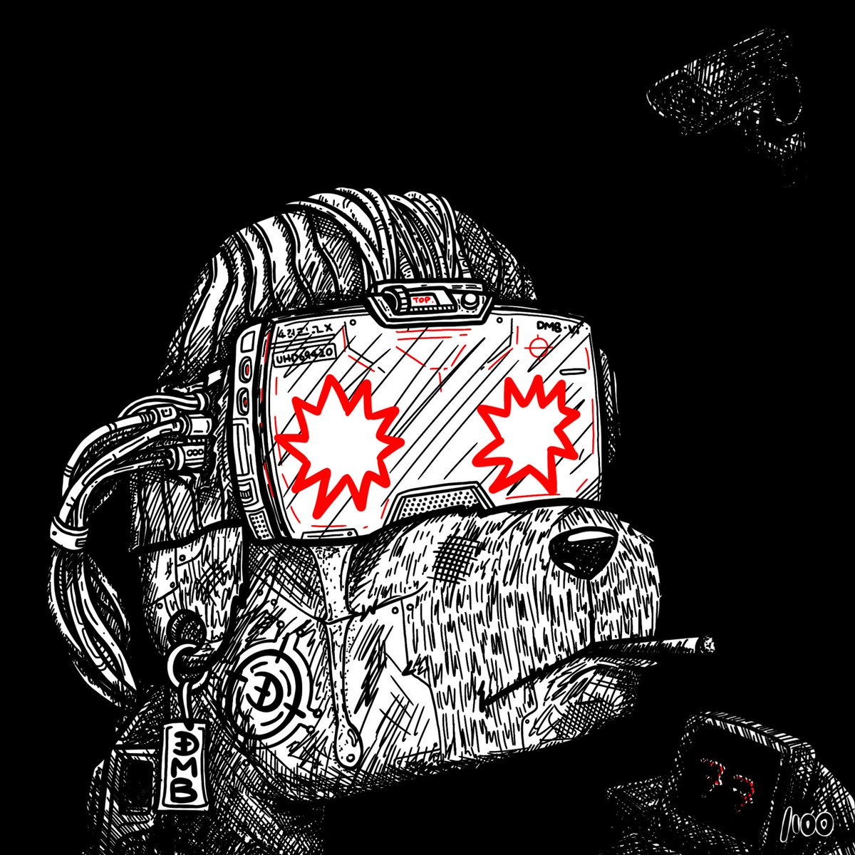 ToteAllyAwsome's tweet photo. Once again  @DoginalMaxiBiz has outdone himself!
The fine details, along with red highlights in #77 make the evolution of his artwork another masterpiece in Doginal lore!

DMB ON TOP
💥 💥 https://t.co/RjUvT1OyoW