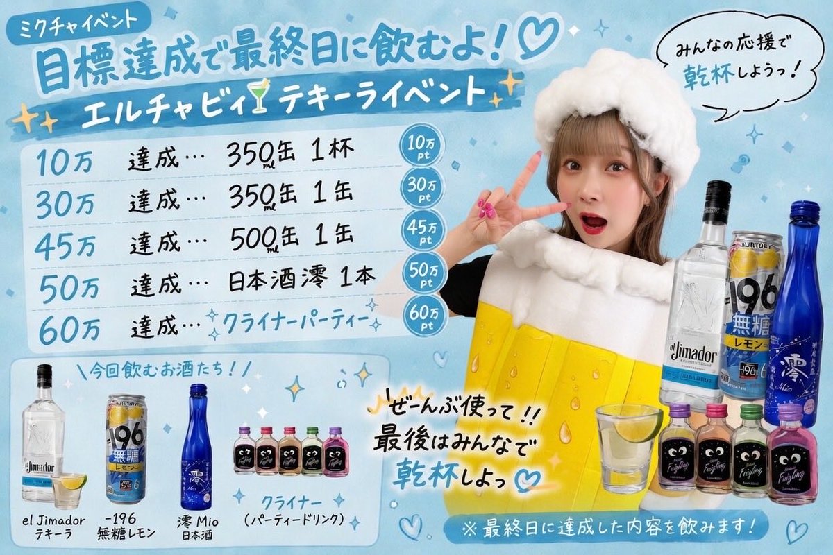mimi_echakokko's tweet photo. ｢エルチャビィPRモデル」
お酒と言ったらえちゃ🦖💙🍻
応援お願いします✨️

 #えちゃこっこ   #えちゃこ横丁 https://t.co/RpHFqXP1BB