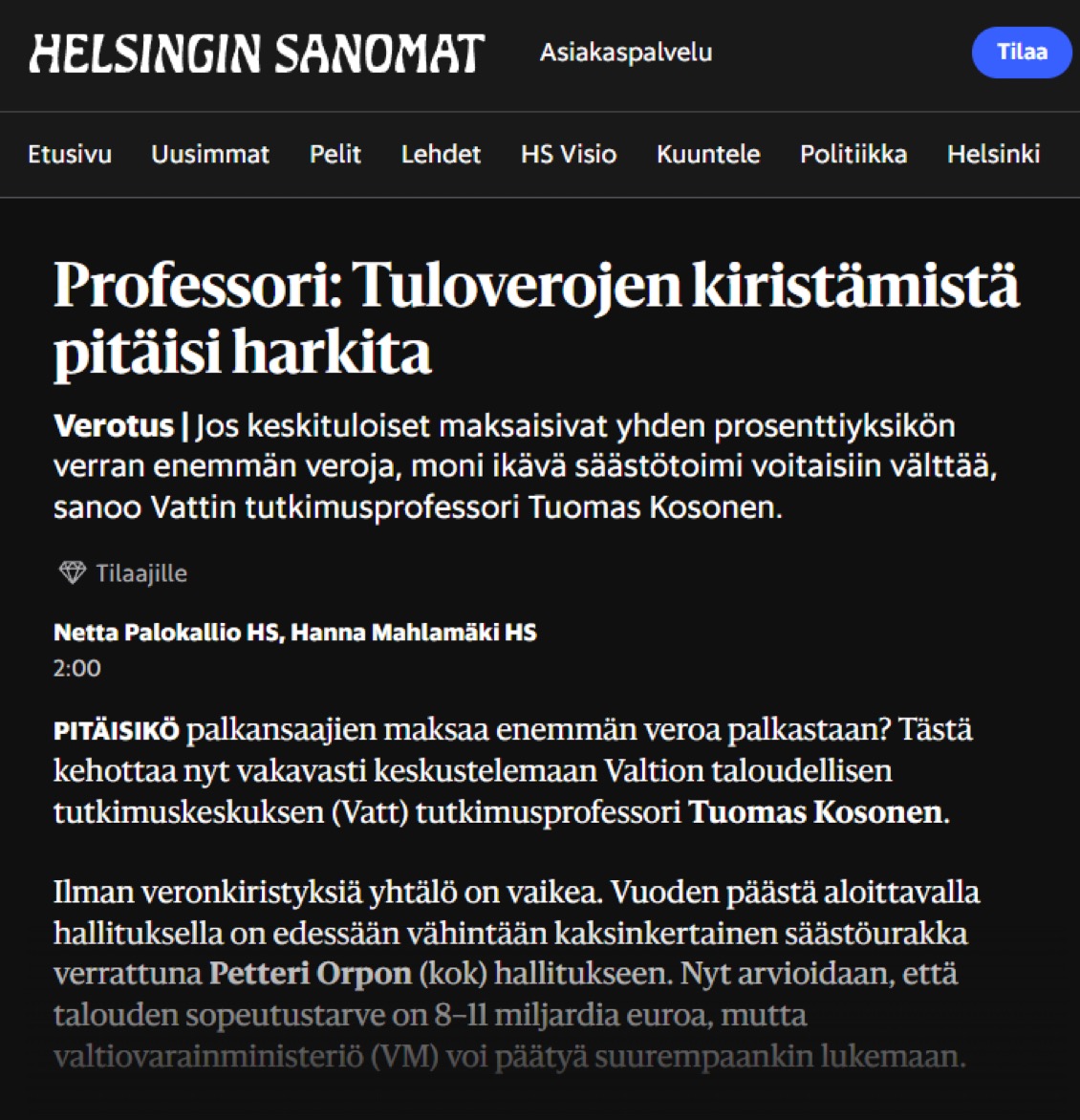 Sture Fjäder, KTM,VTK I Politiikan keskustelija I tweet media
