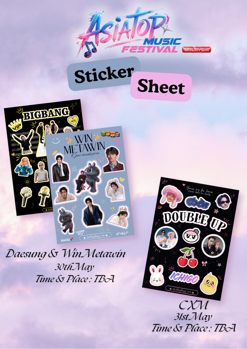 afiqah95_svt's tweet photo. Hi Caratdeul, VIPs &amp; Snowball Power!♡  Freebies incoming at #ASIATOPMUSICFESTIVAL ✨  

Come find me, say hi &amp; grab urs! 💕  
• FCFS &amp; VERY limited stock
• Open for trade, do DM me 🫶🏻  
• Must RT this post &amp; show it to me ‼️  

See u guys there👋🏻
#CXM #Daesung #Metawin https://t.co/oHQmzzlVF9