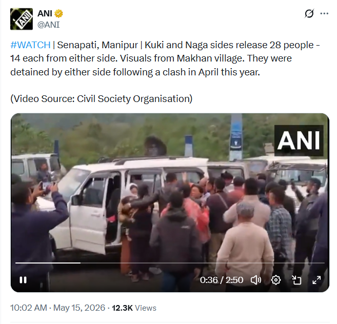TChake's tweet photo. 𝗣𝗘𝗔𝗖𝗘 𝗔𝗖𝗛𝗜𝗘𝗩𝗘𝗗
CRPF &amp; state forces ensure the release of detained people from both sides. Strong steps for unity &amp; stability.
#CRPF #StateForces #PeaceUpdate #UnityWallet https://t.co/rxEdF4PRfG
