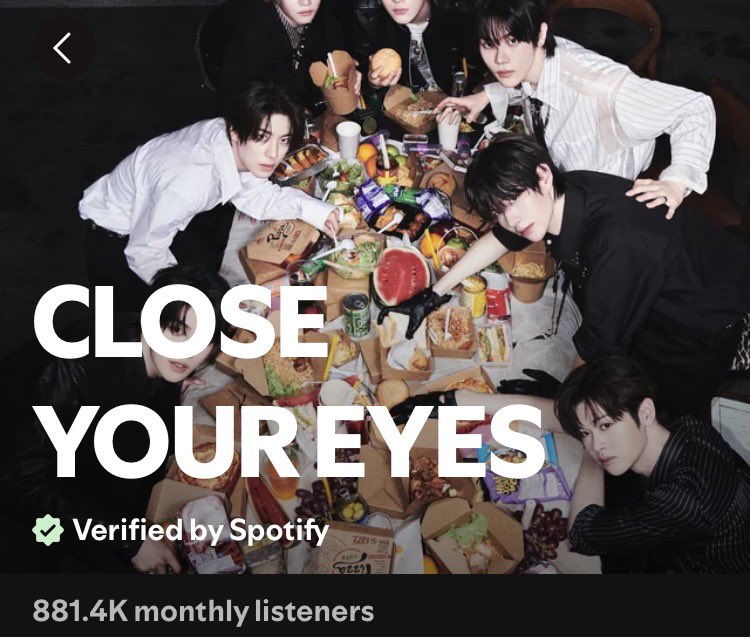 jjeonmnok's tweet photo. CLOSE YOUR EYES reached 881k monthly listeners on Spotify!!

POSE hit 805,772 streams!
What if I miss love? hit 578,932 streams!

Let's go to 900K!!!
https://t.co/dXC56J0chF https://t.co/CHFnYRj6fG