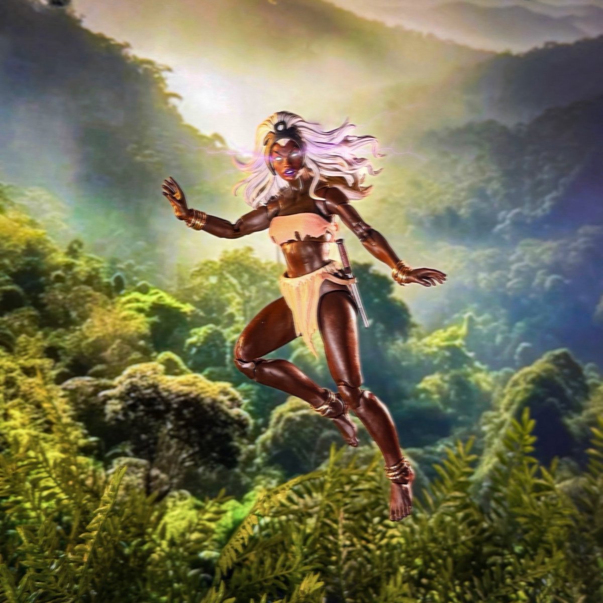 aaronchase's tweet photo. Storm, the goddess, rising high above the savagery of the lands—where chaos reigns below, but the sky answers only to her.
#xmen #storm #ororo #ororospoilers #marvellegends 
https://t.co/tFrAk0KHGt https://t.co/n1XSZhSYTE