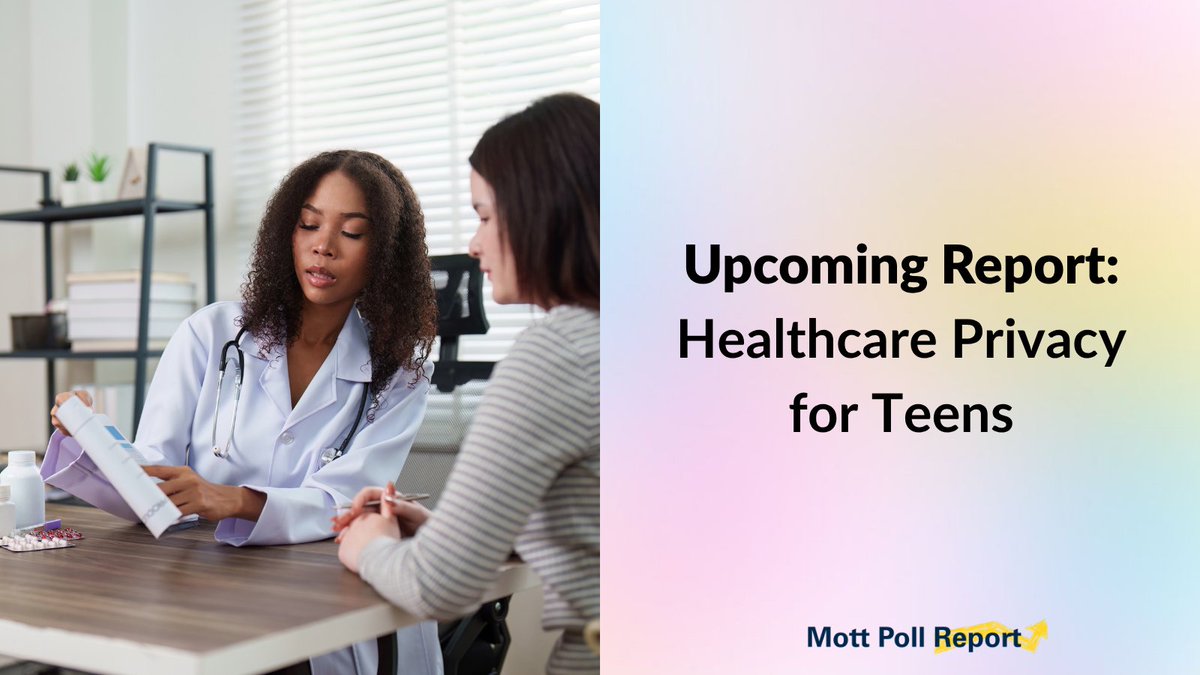 csmottpoll's tweet photo. Preventive care visits are an important time for healthcare providers to listen to concerns and questions about their patients’ health and to offer guidance.

Next week we'll look at parent views on healthcare confidentiality for their teens age 13-17. https://t.co/HuvNQZg55z
