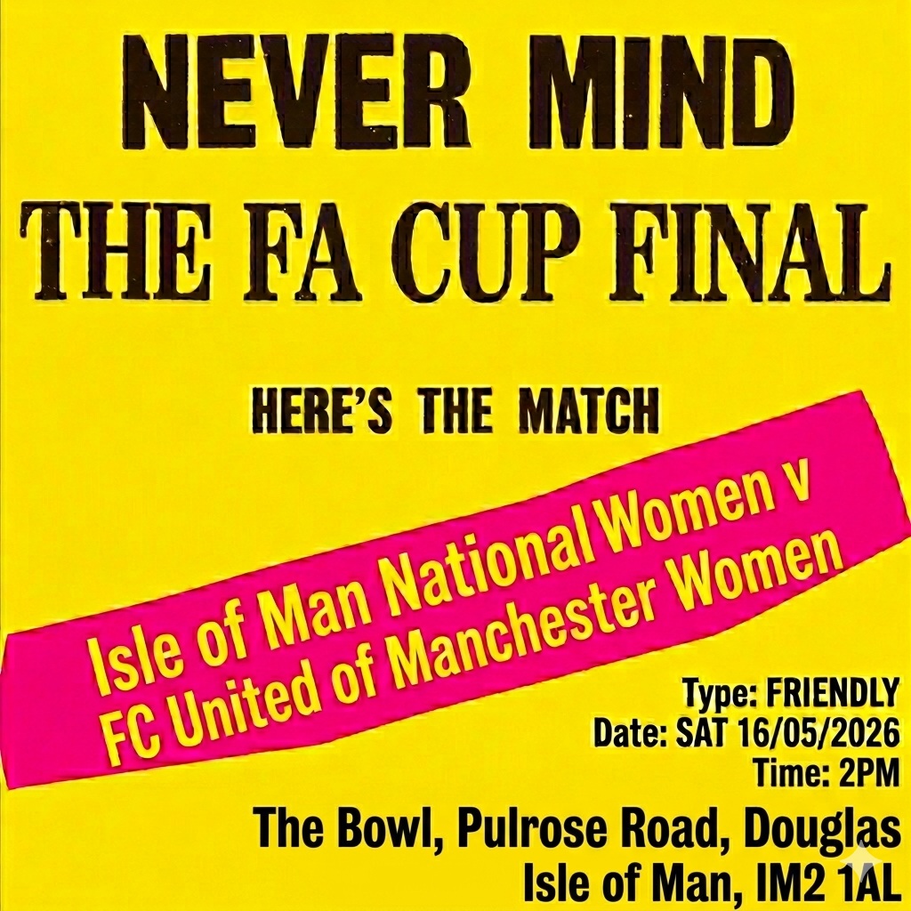 mullan_stu49394's tweet photo. It's the biggest game this weekend... 

@IsleofManFA v @FCUnitedWomen 

#FCUM #FCUMW #BRINGONUNITED https://t.co/TGyt5xmR29