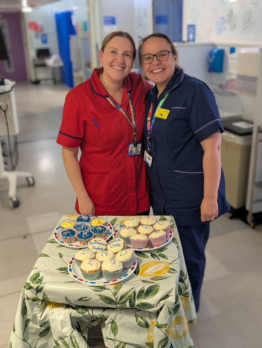 PaedDevelopment's tweet photo. International Nurses Day Celebrated at ENHT with homemade cake ❤️ Just like any good celebration in Nursing we were busy giving exceptional care to the Children and young people across acute and community care #Paediatrics https://t.co/sRTxvrdmBA