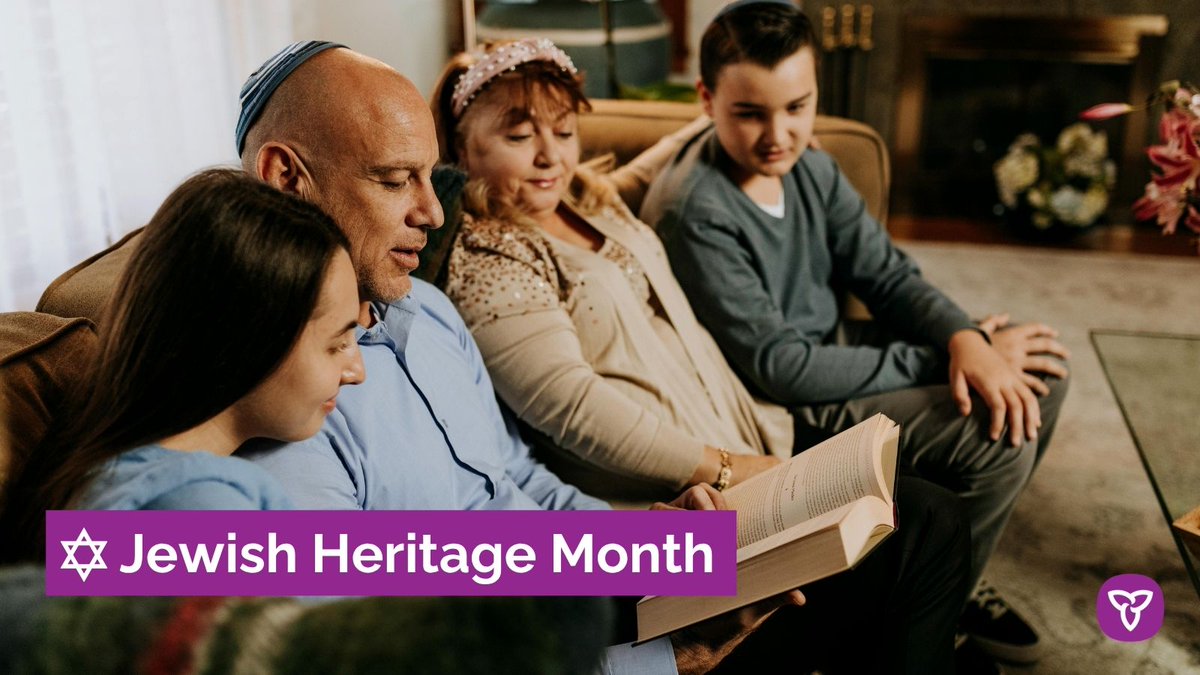 SecretaryON's tweet photo. It’s #JewishHeritageMonth—a time to celebrate the culture, traditions, customs, and resilience of Jewish communities across Ontario. We mark this month while standing against antisemitism in all its forms and honour the many ways Jewish communities strengthen Ontario. https://t.co/2WelCQIQak