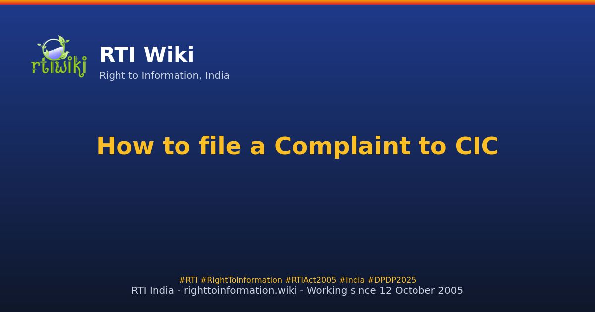 rtiindia's tweet photo. Confused between filing a Section 18 complaint or Section 19 appeal under RTI? Learn the key differences and when to use each option at https://t.co/kLMGKQ1D3W https://t.co/pCdaWUeDWc
