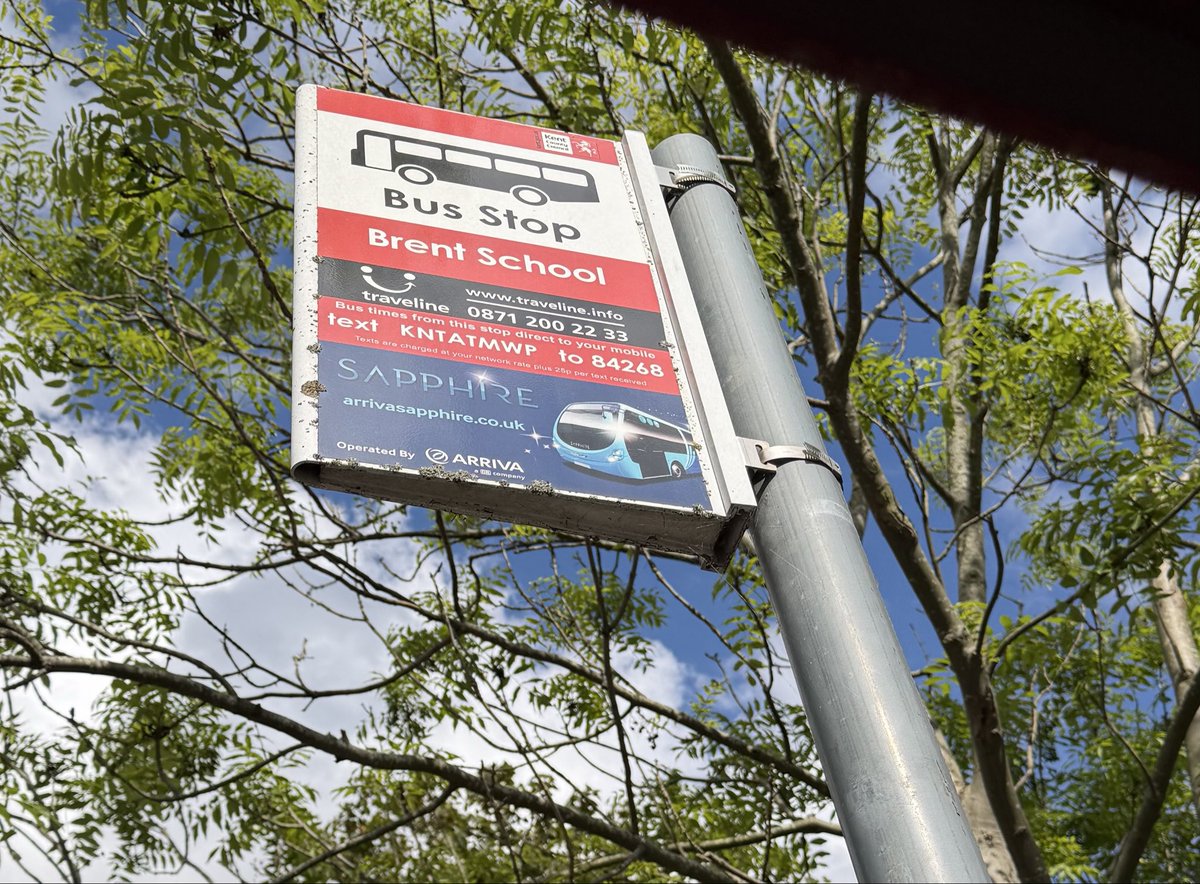 Kevin_Steers's tweet photo. @ArrivaKent Said Brent School bus stop still not showing on your new app. https://t.co/ulLCJVxPu8