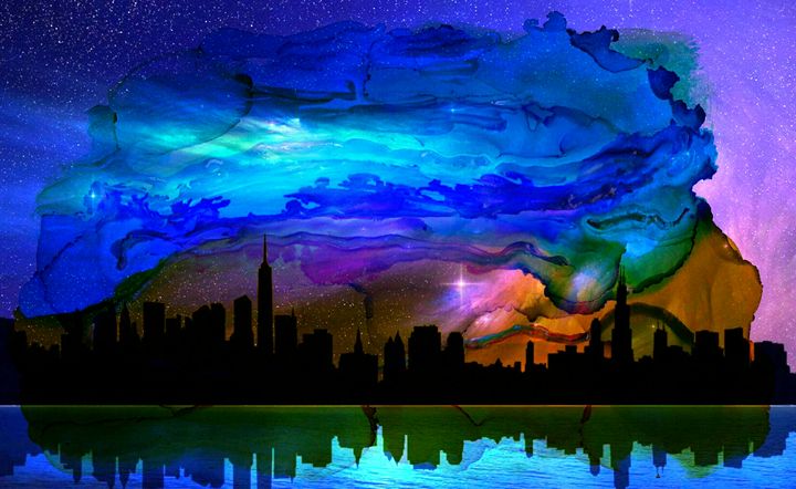 edpeckart's tweet photo. Art of the Day! "Cityscape". Buy at: https://t.co/LA9rMiRJ7g https://t.co/CV1uuJ1WwH