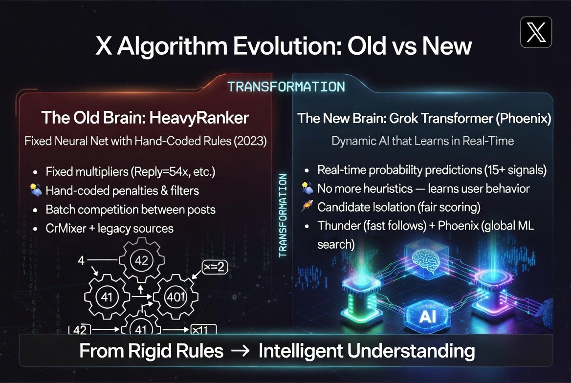 X Algorithm Just Got a Massive Upgrade — From rigid rules to real AI ...