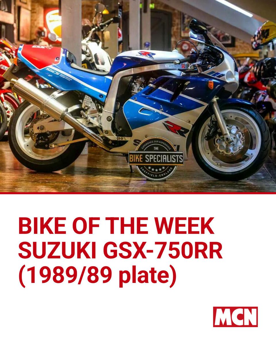 MCNnews's tweet photo. Fancy something rather special and rare? This week for bike of the week we have this GSX-750RR, one of only 500 made worldwide. It has undergone a full recommissioning last year and has 17,429 miles on the clock.
#suzuki #motorcycle #rare #special #instamoto https://t.co/Rq5cD5LYoc